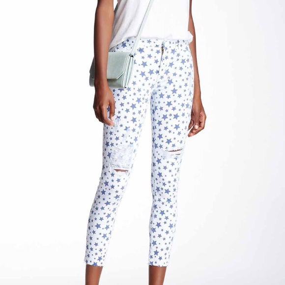 Hudson Krista Crop Star Print - Picture 2 of 5